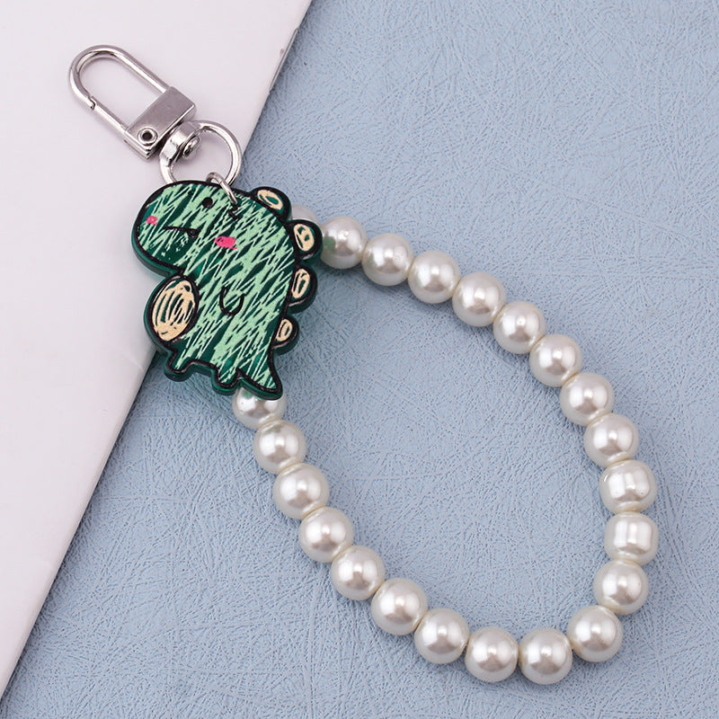 Xingdelu key chain cute creative soft pottery cartoon doll doll acrylic dinosaur rabbit bag pendant