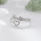 Stainless Steel Frosted Pearl Sand Ring Name Ring DIY Alphabet Ring