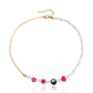 Jewelry Bohemian imitation pearl soft pottery multi-element beaded necklace baby bead necklace hot girl