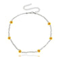 Necklace Jewelry Bohemian Transparent White Rice Beads Colorful Daisy Flower Necklace Necklace Female Niche Design
