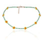 Bohemia Holiday Colorful Daisy Flower Necklace Simple Retro Beaded Clavicle Necklace Women