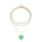 Jewelry Bohemia imitation pearl exaggerated color LOVE love pendant necklace hot girl necklace