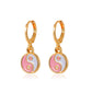 Gossip earrings ins same style metal yin and yang Tai Chi earrings round earrings earrings