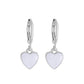 Retro Drip Oil Heart Earrings Female Fashion Simple Sweet Color Peach Heart Earrings Earrings Versatile Earrings