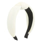 F539 Retro Striped Solid Color Pressed Pleated Knotted Headband Cloth Ladies Going Out Pressed Hair Non-slip Headband