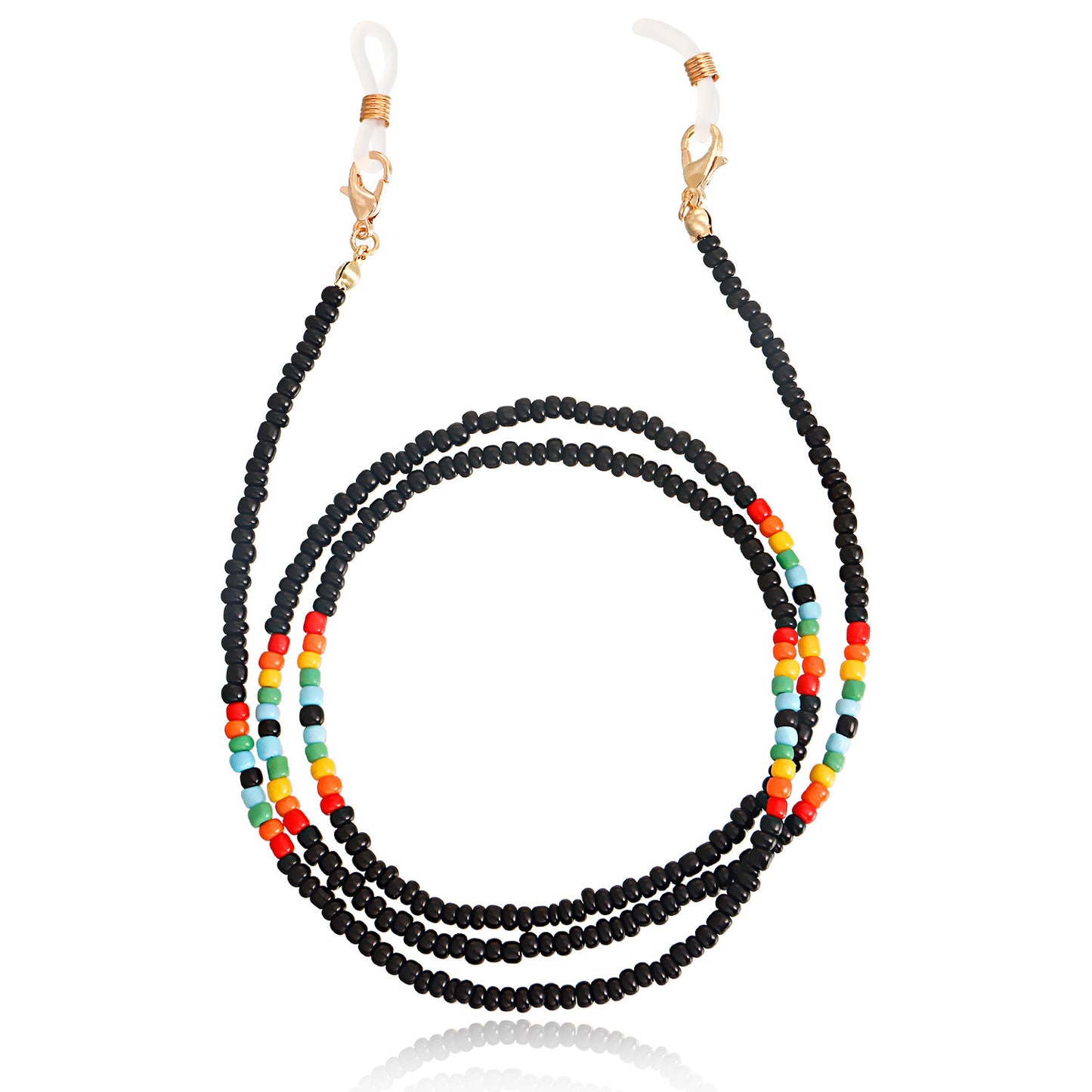 Accessories trend color rice beads glasses chain jewelry beaded accessories mask chain non-slip