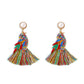 E1172 Creative Pearl Earrings Geometric Bird Tassels Diamond Earrings Retro Animal Earrings