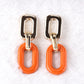 Jewelry Dongdaemun Element Resin Simple Earrings S925 Silver Needle Creative Temperament Earrings