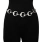 Waist chain women's metal sunflower belt body chain atmosphere adjustable dress waist