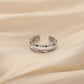 Fashionable simple and lovely color tone dripping oil stainless steel open ring female all-match personalized titanium steel ring