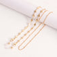 Mask hanging chain glasses chain love five-pointed star butterfly mask chain leaf metal glasses chain