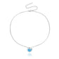 Jewelry Simple Acrylic Color Frosted Love Ball Pendant Necklace Female Cute Fresh Necklace