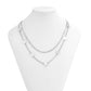 Jewelry Hip Hop Hollow Metal Clavicle Necklace Simple Geometric Double Layer Sequin Chain Necklace Women