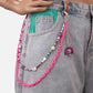 Ornaments Fashion Versatile Color Rice Beads Resin Chain Double Pants Chain Cute Cartoon Little Girl