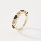 ZR78 fashion love ring geometric drop oil micro-inlaid jewelry simple opening adjustable ring female