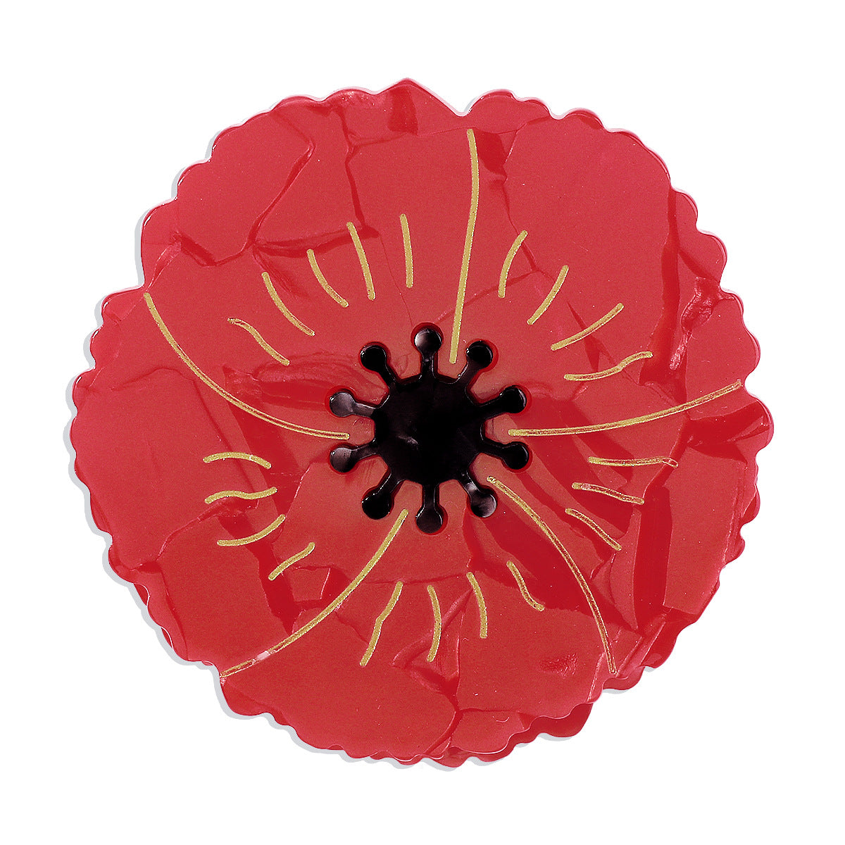 F431 Geometric net red fashion fun clip plate resin flower love cute girl heart plate hair clip