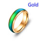 Explosive Style Temperature Sensitive Color Changing Stainless Steel Ring Couple Ring Jewelry Love Fashion Jewelry