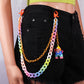 Candy Color Double Layer Resin Ultralight Pants Chain Cinnamon Dog Little Monster Soft Pottery Accessories Pendant