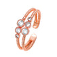 Ins cold zircon opening love ring super fairy fashion star letter hollow index finger ring net red