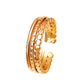 Ins cold zircon opening love ring super fairy fashion star letter hollow index finger ring net red