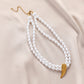 Exaggerated personality multi-layer pearl necklace trend fashion temperament three-layer collarbone necklace jewelry female