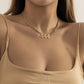 Simple and indifferent metal chain letter pendant hip-hop punk necklace female all-match niche clavicle chain