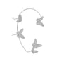 Ins diamond-studded butterfly ear hanger women without ear piercing butterfly ear bone clip fashion niche exaggerated wing ear clip