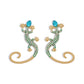 E8476 fashion ocean earrings female dripping oil hippocampus creative earrings trendy street photography animal earrings