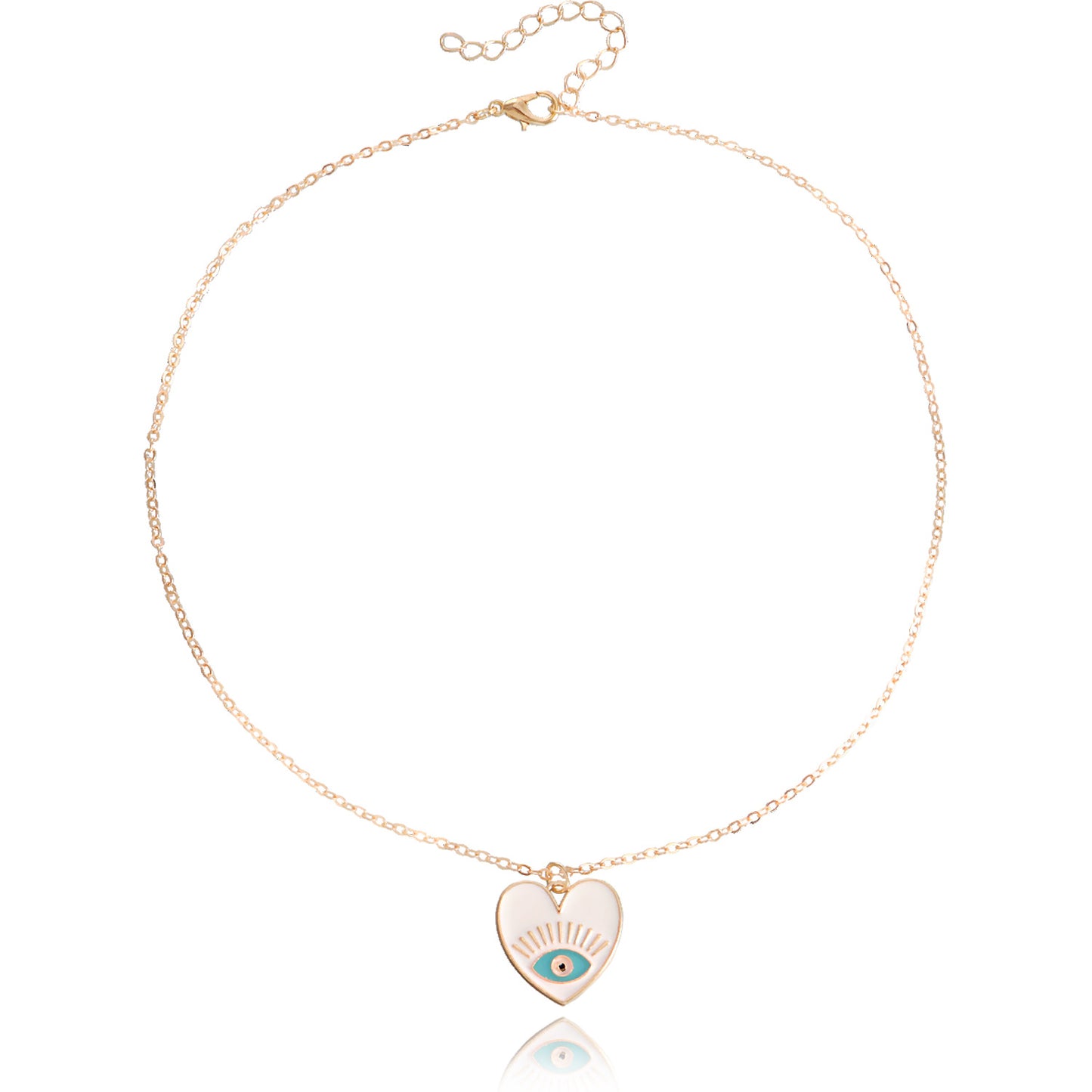 Jewelry Simple and Versatile Eye Pendant Necklace Female Personality Devil's Eye Fashion Love Necklace