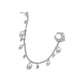 Jewelry creative metal star-shaped earrings national imitation pearl sequins tassel earrings nose clip