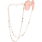 Mask hanging chain glasses chain pearl five-pointed star disc mask chain peach heart metal glasses chain