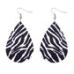 Jewelry Leopard Combination Leather Earrings Female Valentine's Day Fashion PU Earrings