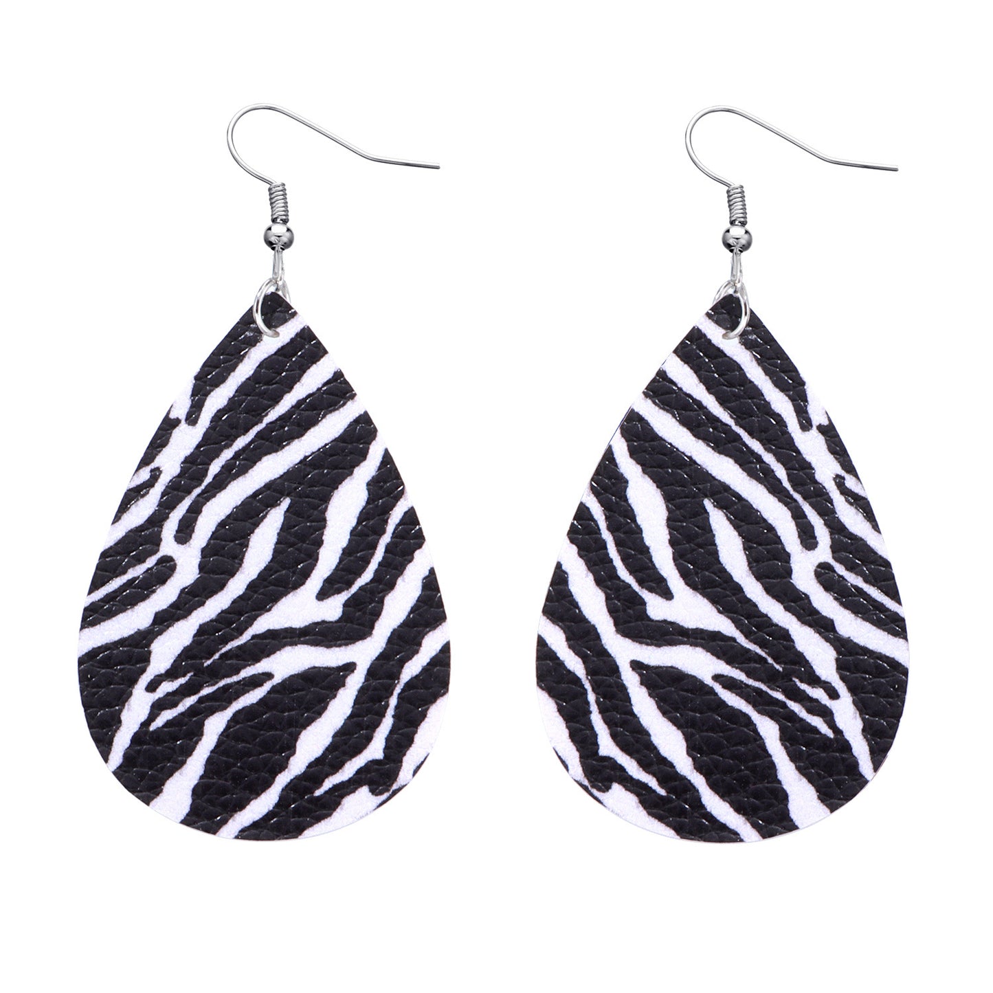 Jewelry Leopard Combination Leather Earrings Female Valentine's Day Fashion PU Earrings