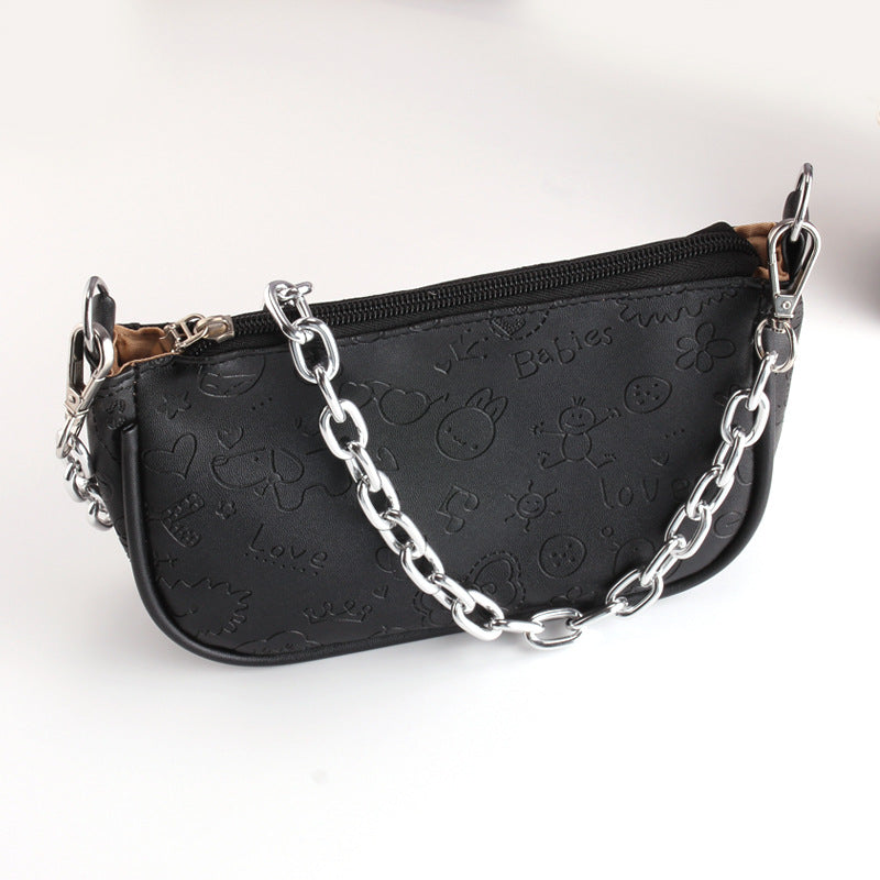Trendy Metal Bag Decoration Jewelry Personality Versatile Alloy Chain Simple Diagonal Shoulder Strap Hand Chain