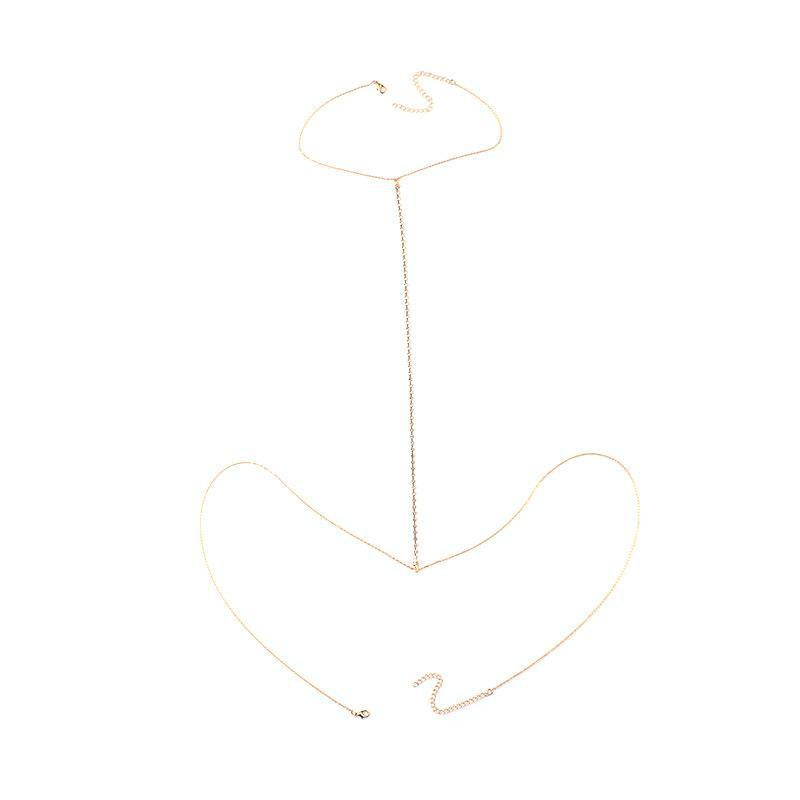 Jewelry simple street style clothing geometric sexy body chain