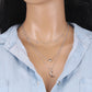 Ins hip-hop retro peach heart necklace women's multi-layer mix and match moon pendant sweater chain