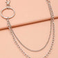 Hip-hop pants chain female detachable double-layer pants hanging chain decoration punk belt trousers chain INS metal accessories