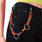 Hip Hop Punk Heart Waist Chain Fashion Pants Chain Acrylic High Street Rock Trend Decoration