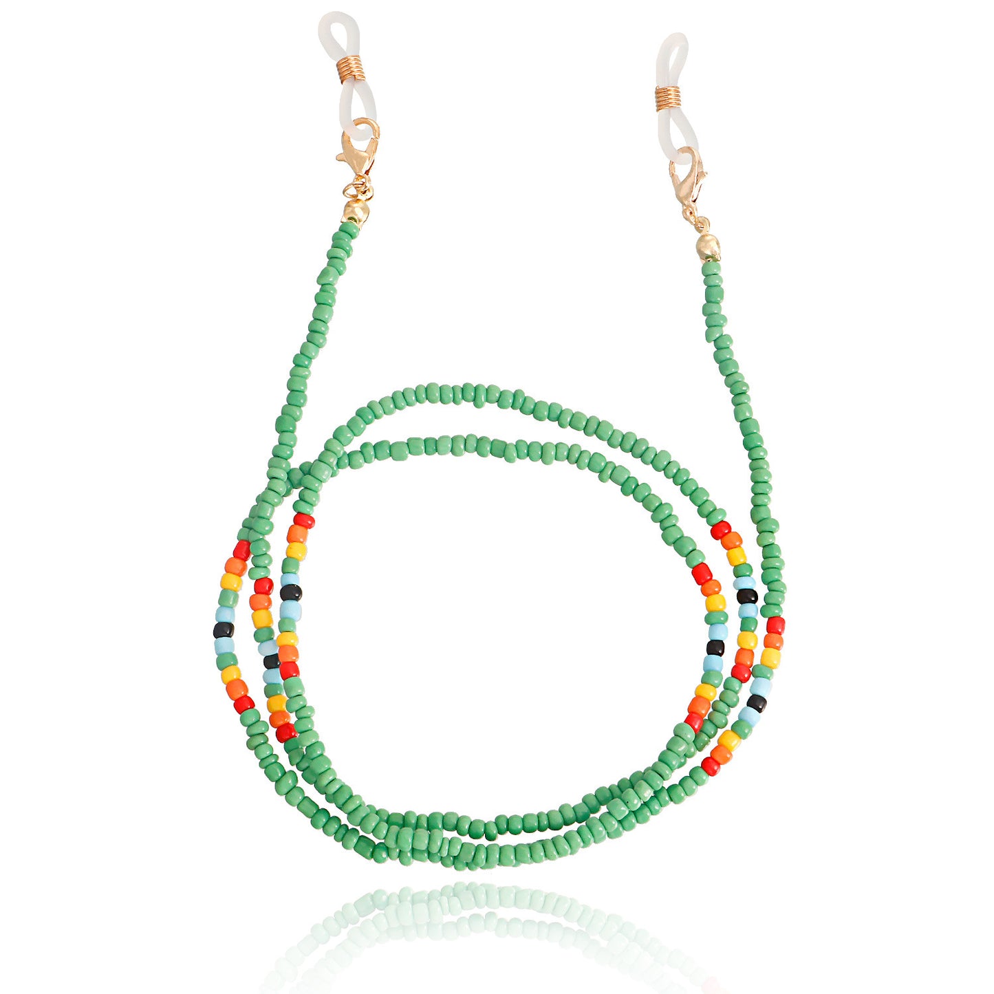 Accessories trend color rice beads glasses chain jewelry beaded accessories mask chain non-slip