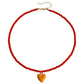 Jewelry Bohemian pure color rice beads color love pendant necklace female beaded necklace niche