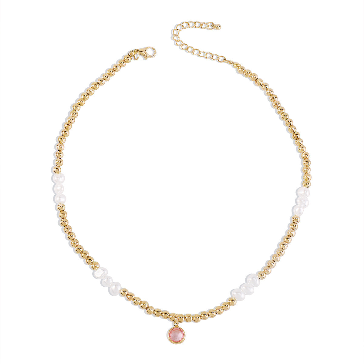 N154 Bohemian Ethnic Necklace CCB Beaded Leisure Vacation Necklace Simple Fashion Necklace Women