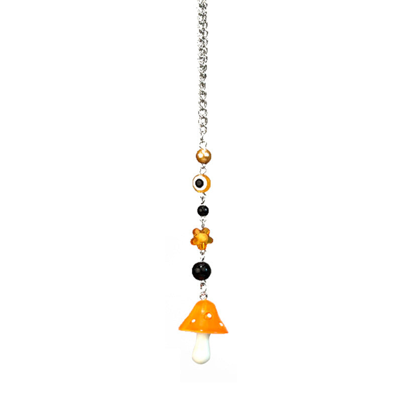 Creative Devil's Eye Keychain Colorful Mushroom Bag Pendant Multi-purpose Jewelry Accessories