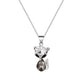 Simple and cold zircon pendant necklace fashion five-pointed star key cat clavicle chain niche design