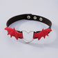 N9696 Necklace Gothic Punk Vampire Necklace Love Wings Collar Choker Necklace