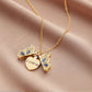 Women's Butterfly ILoveYou Heart Shape Album Box Pendant Necklace Jewelry