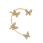 Mori Super Fairy Diamond Butterfly Ear Hanging Earbone Clip Fashion Temperament Niche Design No Pierced Ear Clip Versatile Earrings