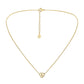 Fashion full of diamond love letter small necklace diamond personality simple temperament elegant trend clavicle chain