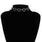 Jewelry Love Necklace Geometric Necklace Women Simple Heart Shaped Hollow Chain Love Necklace Women