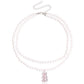 Jewelry ins double baroque imitation pearl color bear pendant necklace female choker