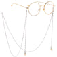 Wings with the same style of glasses hanging chain pearl chain multi-functional double buckle chain fashion sunglasses chain decorative glasses